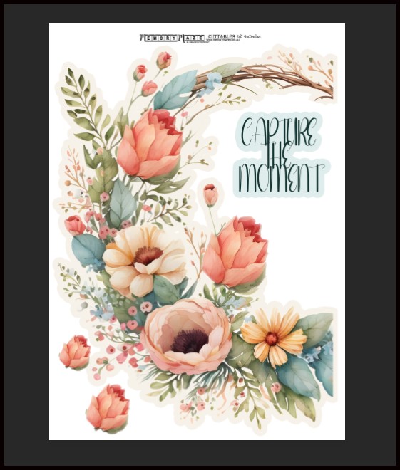 capture the moment Scrappable,A4 print min buy 5